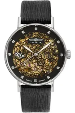 Zeppelin Automatikuhr Damenarmbanduhr goldfarben