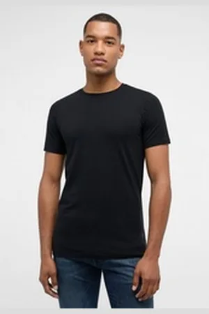 ETERNA Rundhalsshirt schwarz XL