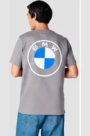 BMW T-Shirt mit Rundhalsausschnitt grau XXL