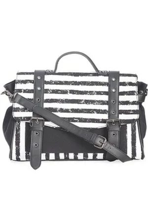 Banned Retro Schultertasche Spooky Nightwalks Weiß, Verstellbarer Schultergurt weiß