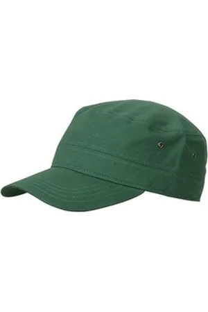 Myrtle Beach Army Cap Cuba-Cap Trendiges Cap im Militar-Stil aus robustem Baumwollcanvas grün