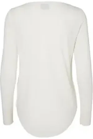 VERO MODA Langarmshirt Lua (1-tlg) Plain/ohne Details weiß S