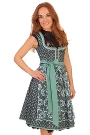 Alpenfee Dirndl Midi Dirndl 2tlg. - SILA - türkis 32