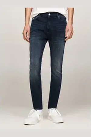 Tommy Hilfiger Skinny-fit-Jeans Simon Skinny Jeans Slim mit Logoprägung blau 30