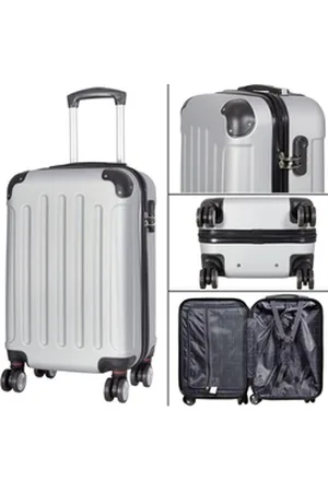 MONOPOL® Hartschalen-Trolley Hartschalen-Trolley Reisekoffer ABS Hartschalenkoffer 4 Doppelrollen, Hartschale & Zahlenschloss & 4 Doppelrolle 68 cm