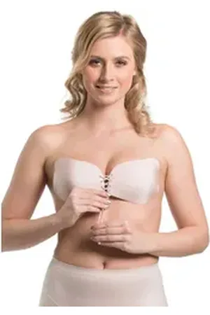 MAGIC Bodyfashion Klebe-BH Va-Va-Voom Bra vorn mit Schnürung rosa