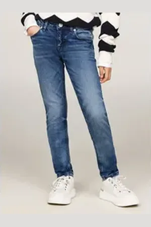 Tommy Hilfiger Skinny-fit-Jeans NORA DARK WASH in blauer Waschung, mit Logostickereien blau 16 (176)