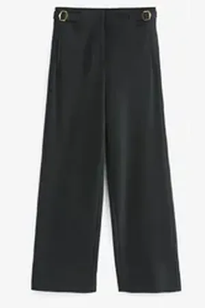 Next Bandeau-Bikini-Top Edle Hose mit weitem Bein und Metall-Detail (1-St) schwarz 40,5