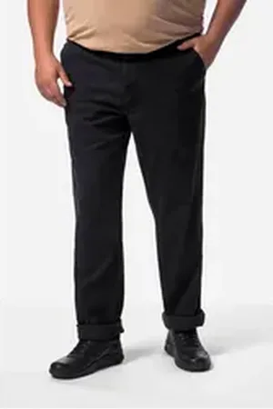 Boston Park 5-Pocket-Jeans Jeans Traveller-Bund Flat Front schwarz 62