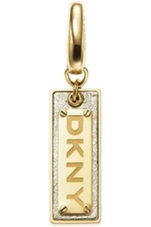 DKNY Charm-Einhänger Anhänger, aus Edelstahl, Gold, Karabiner goldfarben