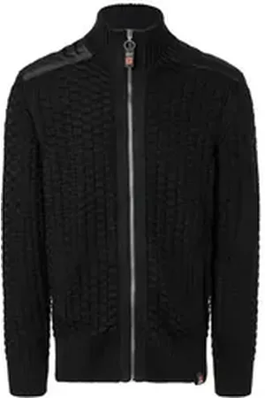 Timezone Strickjacke Heavy Knit Jacke - jet black schwarz XL