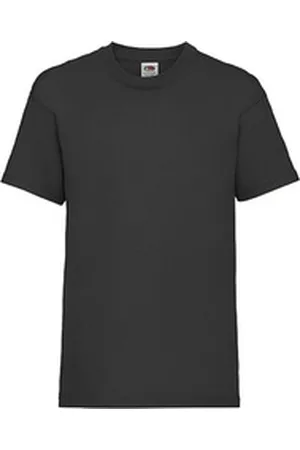 Fruit Of The Loom T-Shirt Kinder T-Shirt für Mädchen u. Jungen im 2er/3er Pack - 100% Baumwolle (3-tlg) Gr. 92 bis 164 - verschiedene Farben schwarz 152