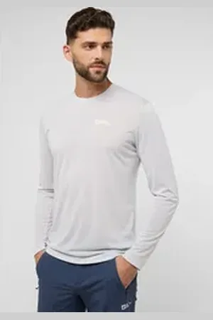 Jack Wolfskin Langarmshirt VONNAN LS T M grau XL (54/56)