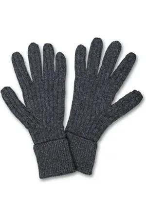 Falke Strickhandschuhe (1-St) aus extrafeiner Lambswool grau XS/S