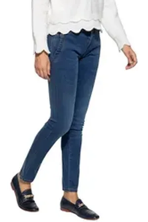 ATT Slim-fit-Jeans Zoe (1-tlg) mit legeren Waschungen blau 36