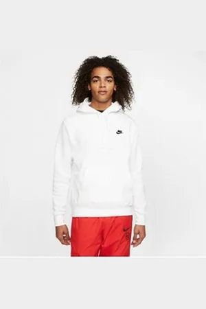 Nike Sportswear Kapuzensweatshirt CLUB FLEECE PULLOVER HOODIE weiß XXL