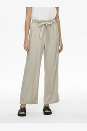 JACQUELINE DE YONG Stoffhose Elegante High Waist Stoffhose Paperback Marlene Pants JDYTANJA 4920 in Beige beige 42