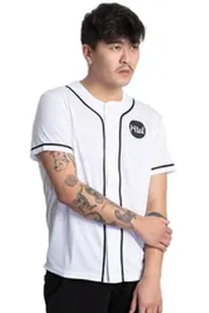 HIDETOSHI WAKASHIMA Baseballtrikot Herren Baseball Trikot weiß XL