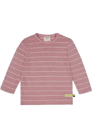 loud + proud Langarmshirt mit Leinen Bio Baumwolle, GOTS rosa 122/128