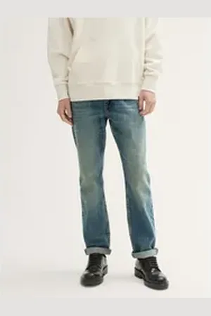 TOM TAILOR Denim Straight-Jeans TTAEDAN Straight Jeans grau 36/34