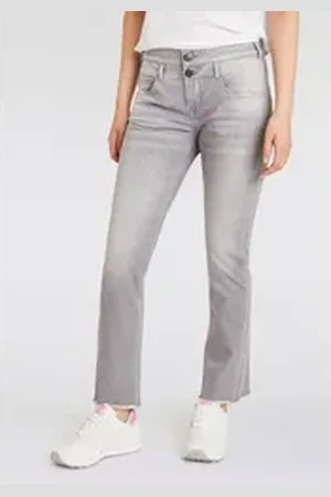 Herrlicher Bootcut-Jeans Baby Cropped Recycled Denim Grey grau 29