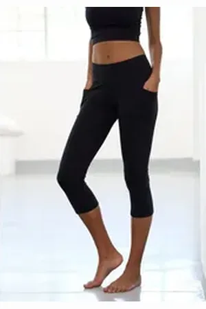 vivance collection Caprileggings mit 2 Handytaschen schwarz 40/42