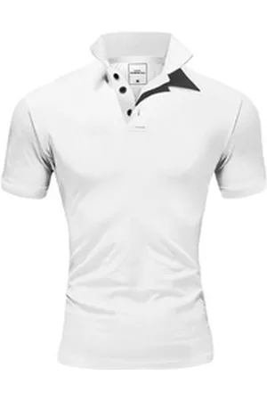 amaci Poloshirt MAINE Basic Kurzarm Poloshirt weiß 4XL