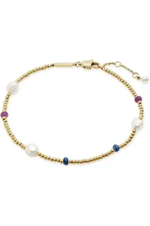 ESPRIT Fußkette Damen-Fußkette Edelstahl, Perle bunt