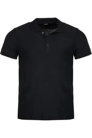 Diesel Poloshirt Herren Poloshirt T-HEAL-JRS in Unifarbe schwarz S