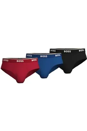 HUGO BOSS Slip Herren Sportslip Cotton Stretch (Dreierpack, 3-St., 3er-Pack) Minislip mit Logo-Bund, knapp geschnitten, im Dreierpack bunt M