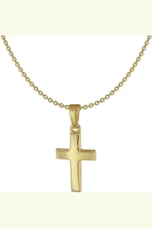 Acalee Kette mit Anhänger mit Kreuz-Anhänger Gold 333 / 8 Karat goldfarben 42 cm
