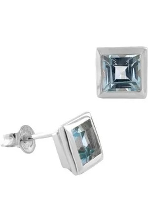 Acalee Paar Ohrstecker Topas-e Weißgold 333 Ohrstecker mit Topas hellblau blau