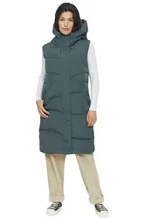 Mazine Winterjacke WANDA VEST Blau Vegane Damen Winterweste blau XL