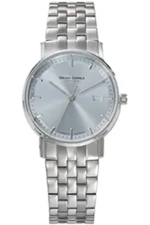 Bruno Söhnle BRUNO SÖHNLE Quarzuhr Glashütte Damenuhr Rondo Eisblau