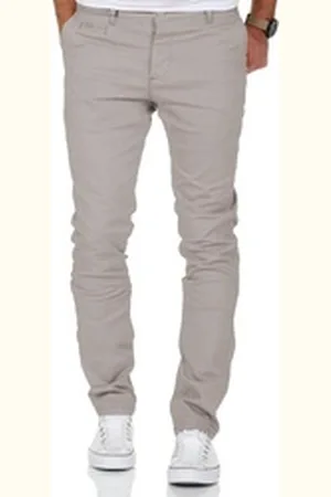 amaci Chinohose ATLANTA Slim Fit Chino mit Stretch grau W30/L30