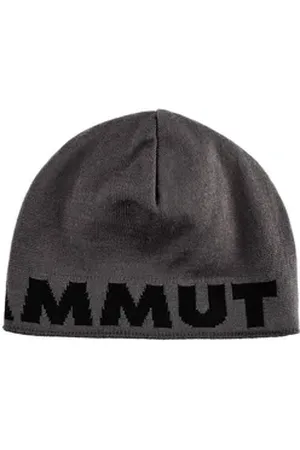 Mammut Strickmütze Logo Beanie mit Wendemöglichkeit grau