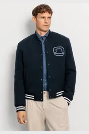 Olymp Collegejacke Wirk Casual im angesagten Preppy-Look blau XL