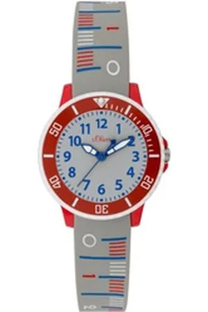 QS by s.Oliver Quarzuhr Kinder Analog Quarz Armbanduhr mit Silikonarmband SO-3772-PQ, Kinder Analog Quarz Armbanduhr mit Silikonarmband SO-3772-PQ