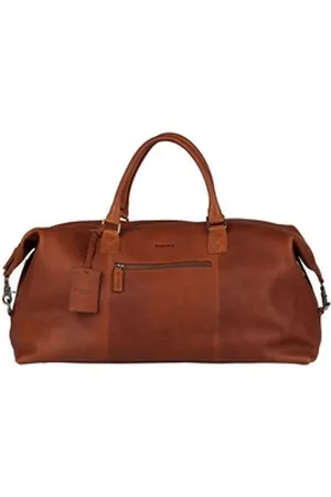 Burkely Reisetasche Weekender, aus echtem Leder braun