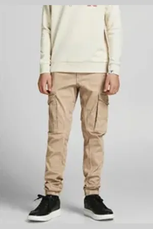 JACK & JONES Junior Cargohose JPSTPAUL JJFLAKE 1075 CROCKERY NOOS JNR beige 128