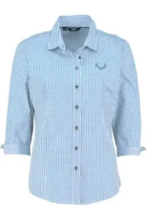 Arido Trachtenbluse blau 44