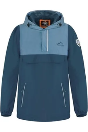 Normani Windbreaker Kinder Windbreaker Nenana Unisex Sommerjacke Regenjacke mit Kapuze - wasserdichter Anorak blau 122-128