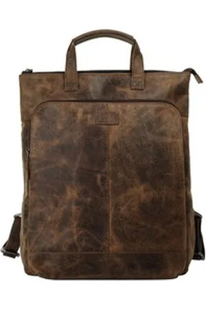 Bagan Cityrucksack, echt Leder braun