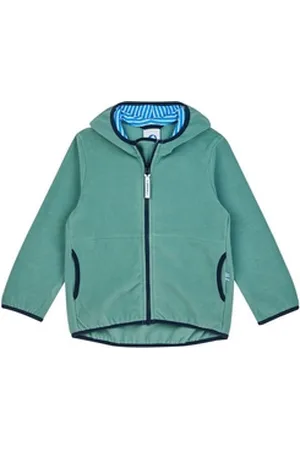 FINKID Jumpsuit Paukku Zip-In Jacke Trellis/Navy 90/100 Fleecejacke Zip-in Outdoorjacke Kuscheljacke unisex Gr.90/100