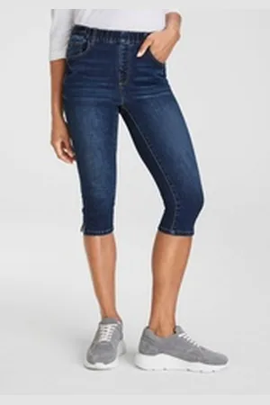 ARIZONA Caprijeans Ultra-Stretch extra-eng geschnittene Beinform, hoher Bund, in Capri-Länge blau 40