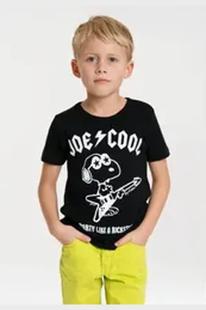 LOGOSHIRT T-Shirt Snoopy mit niedlichem Frontprint schwarz 80/86