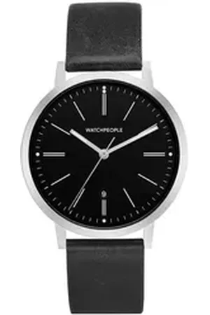 Watchpeople Quarzuhr Hidden WP 042-01, flach, versenkte Krone, easy release Band