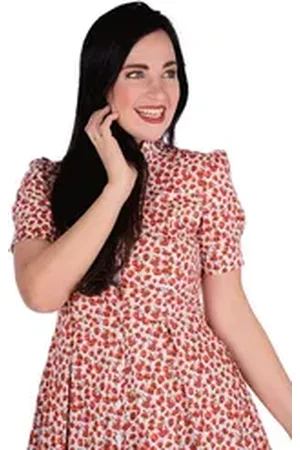 Femkit Trachtenkleid Sommerkleid - EVELYN - creme/mohn 44- Verkäufer:Alpenwahnsinn Tracht & Lifestyle