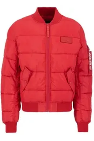 Alpha Industries Bomberjacke Men - Bomber Jackets MA-1 Puffer Bomber rot L