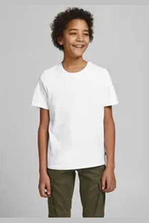 JACK & JONES Junior Kurzarmshirt JJEORGANIC BASIC TEE SS O-NECK NOOS JNR weiß 164 (170)